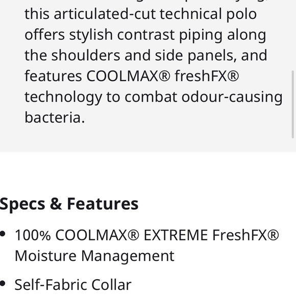 NWT Stormtech cool max polo size XL - Picture 2 of 5